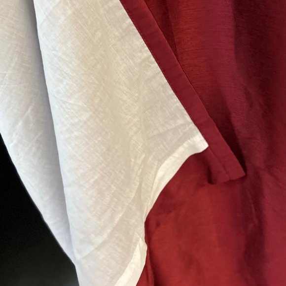 Peri Spellbound 84" Lined Window Curtains - Crimson Red - Set of 3 - Picture 5 of 6